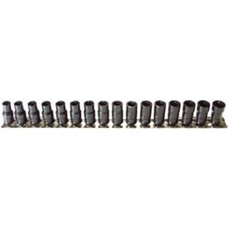 House 16 Piece Combination Turbo Socket Set .25 HO2571424
